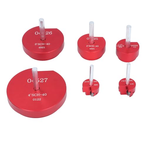 ZASCHMOY Effizienter PVC -Rohr -Reibahnen für Schnellanpassung 6PCS Aluminiumschneider Werkzeug mit 3/4 Zoll Bis 4 Zoll Sockelschoner, Kompatibel mit 1/2 Bohrbit ZASCHMOY Effizienter PVC -Rohr -Reibahnen für Schnellanpassung 6PCS Aluminiumschneider Werkzeug mit 3/4 Zoll Bis 4 Zoll Sockelschoner, Kompatibel mit 1/2 Bohrbit von ZASCHMOY