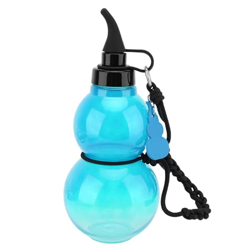 ZASCHMOY Einzigartige Kürbisförmige Sportwasserflasche 800 Ml Drop Proof Leckdosendesign Gelb für die Reise und den Täglichen Gebrauch (BLUE) von ZASCHMOY