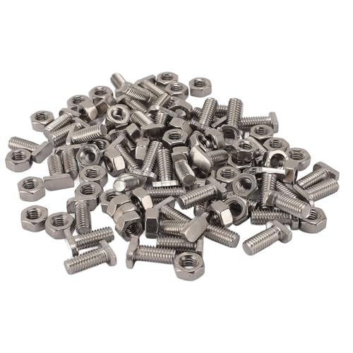 ZASCHMOY Gewächshausschrauben Muttern Set M6x14 Edelstahl -Kit für Gartenarbeit Im Freien mit Sechskantmutter und überlegener Leistung, 50pcs von ZASCHMOY