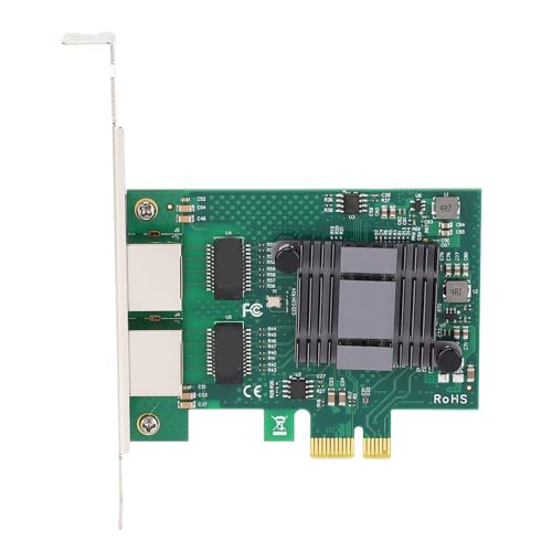ZASCHMOY Hochleistungs-Gigabit-Network-Karte mit Doppelanschluss-PCIe X1 mit Effizienter Wärmeabteilung für 82575 Chipsatzkompatibel mit, Red Hat, Freebsd ZASCHMOY Hochleistungs-Gigabit-Network-Karte mit Doppelanschluss-PCIe X1 mit Effizienter Wärmeabteilung für 82575 Chipsatzkompatibel mit, Red Hat, Freebsd von ZASCHMOY