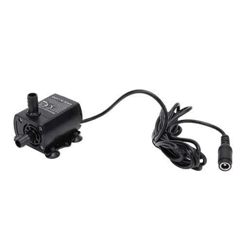 ZASCHMOY Kompakte Brunnenpumpe für Aquarium mit Einstellbarem Durchfluss DC 12V 10W 0-400L/H und 0-400 Cm Lift; Ideal für Aquarien, Brunnen und Wasserkühlsysteme ZASCHMOY Kompakte Brunnenpumpe für Aquarium mit Einstellbarem Durchfluss DC 12V 10W 0-400L/H und 0-400 Cm Lift; Ideal für Aquarien, Brunnen und Wasserkühlsysteme von ZASCHMOY