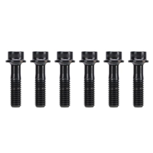 ZASCHMOY Leichte Hochfestigkeits -Legierungsrad Bike Feste Stammschrauben mit Anti -Lockering Design 6pcs M5x18mm Schrauben für Mountain Road Bike Lenker und Bremshebel (Black) von ZASCHMOY