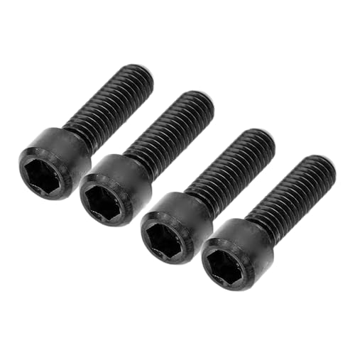 ZASCHMOY Leichte Ti-Legierungs-Mountainbike-Scheibenscheibenbremsschrauben M6x20mm-farbenfrohe Antikorrosive Feste Schrauben für eine Verbesserte Bremsreaktion (Black) von ZASCHMOY
