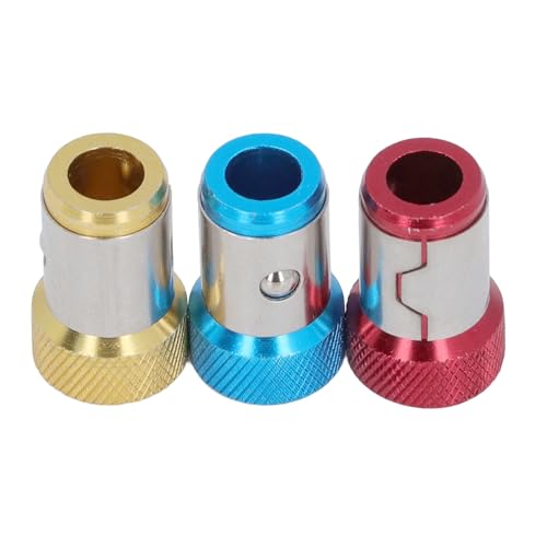 ZASCHMOY Magnetschraube Ringe 12 Pcs - Aluminiumlegierung Knurling Magnet Saug Bithalter für Sechskantschraubendreherbits in Rotem Gelbblau ZASCHMOY Magnetschraube Ringe 12 Pcs - Aluminiumlegierung Knurling Magnet Saug Bithalter für Sechskantschraubendreherbits in Rotem Gelbblau von ZASCHMOY