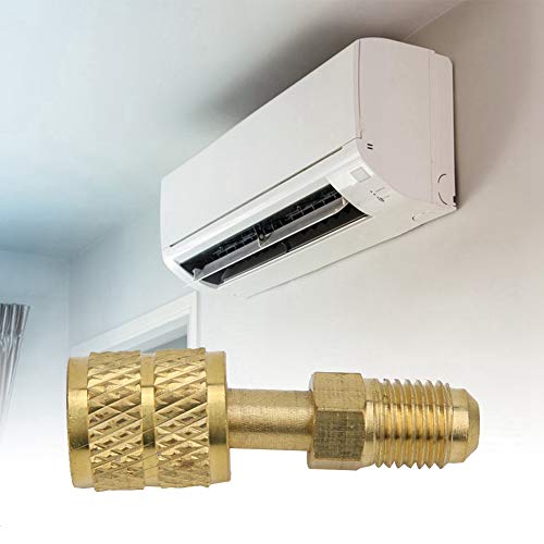 ZASCHMOY Mehrzweck-R410-Messingadapter 1/4 "männlich Bis 5/16" SAE-Adapter für Mini-Split-Klima- und HLK-Systeme ZASCHMOY Mehrzweck-R410-Messingadapter 1/4 "männlich Bis 5/16" SAE-Adapter für Mini-Split-Klima- und HLK-Systeme von ZASCHMOY