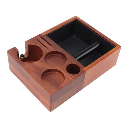 ZASCHMOY Multifunktionaler Kaffee-Tamping-Station Organizer mit Maser Holz-Portafilter-Halter und Abnehmbarer Knockbox für 58-mm-Kompatibilität ZASCHMOY Multifunktionaler Kaffee-Tamping-Station Organizer mit Maser Holz-Portafilter-Halter und Abnehmbarer Knockbox für 58-mm-Kompatibilität von ZASCHMOY