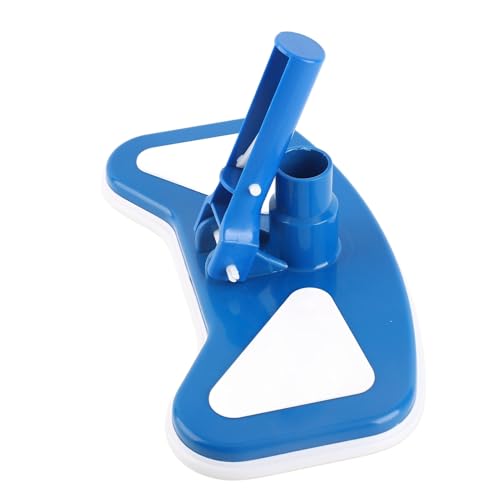 ZASCHMOY Premium 12 "gebogener Saugpool Vakuumkopfbürste - Blau & Weiß - Überlegene Reinigungseffizienz Robustes, Weastresistentes Design Kompatibel mit den Meisten Poolsystemen von ZASCHMOY