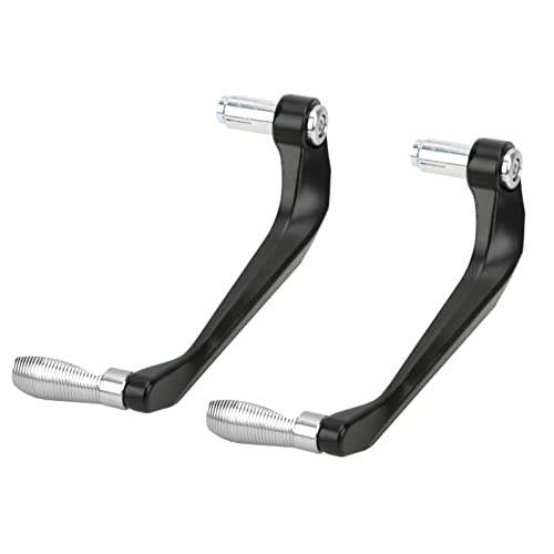 ZASCHMOY Premium -Aluminium -Motorradhebel Guard Set Gold Bremskupplung Im Lenker für Gebirgsräder und Motorräder 2pcs Motorrad Handbar Wache (SILVER) von ZASCHMOY