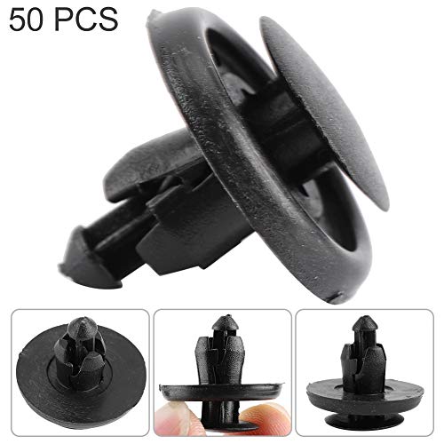 ZASCHMOY Pushtyp -Retainer -Clips für Schlammschutz Stoßfänger Befestigungselement | Langlebige Autoteile | 90467-07166 OE-Ersatz | Kompatibel mit, Modellen (Fünfzig Pack) von ZASCHMOY