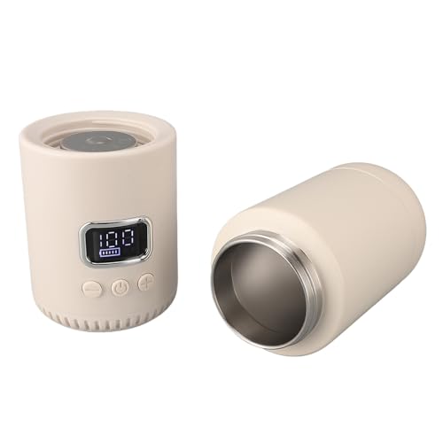 ZASCHMOY Reisen Elektrischer Wasserkocher Schnurlos Tragbare 18000mah Wiederaufladbare Heißwasserkessel 400 Ml Schnelles Heizung, Ideal für Milch und Getränke, USB -Ladung, Kompakte Größe von ZASCHMOY