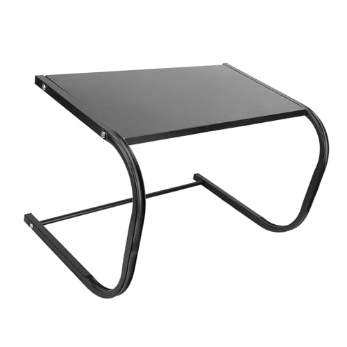 ZASCHMOY Robuster Mikrowellenofen -Rack 2 -Tier Arbeitsplatte Ständer Heavy Duty Metal Shelf Organizer L Formiert für Küchenlager Schwarz von ZASCHMOY