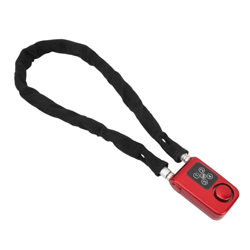 ZASCHMOY [Schwingungsalarm Anti -Diebstahl] Kettenkennwortschloss Keetless Hydraulisch Scherfeste Sicherheit IP44 Water Resistant Motorcycle Digital Lock von ZASCHMOY