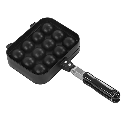 ZASCHMOY Takoyaki Grill Pfanne Doppelseitige Tintenfleischbällchenpfanne mit Nicht-Schicht-Schicht Aluminiumlegierung 12-Loch-Tablett für die Küche zu Hause Küche von ZASCHMOY