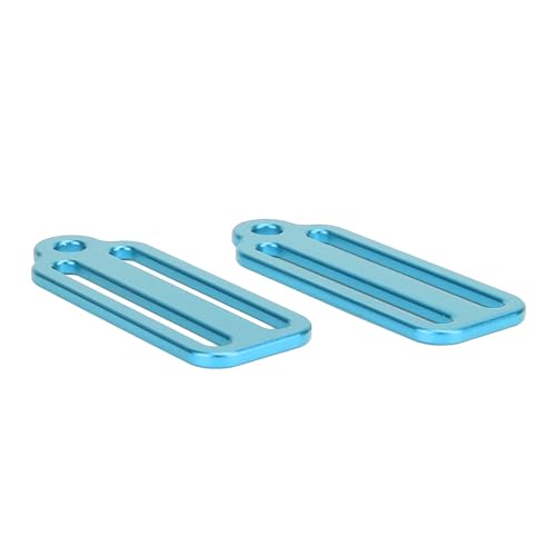 ZASCHMOY Tauchschieberfestigende Schnallen Stopper Aluminiumlegierung Leichte Gewichtsgürtel Retainer für Einfache Länge Einstellung in Vielseitigem Rotem Design (Blue) von ZASCHMOY