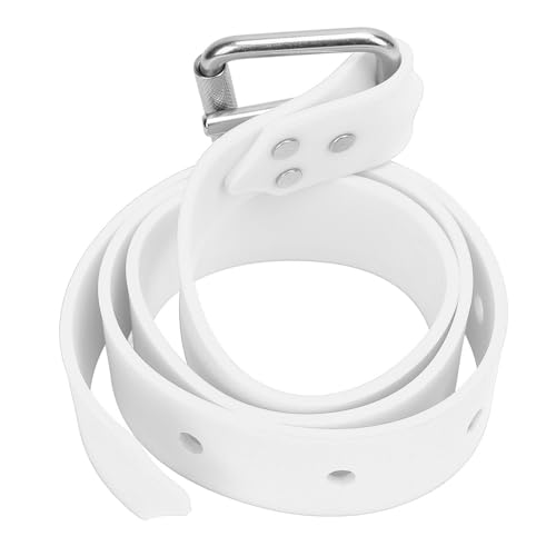 ZASCHMOY Verstellbares Silikon -Tauchgewichtsgürtel mit Schnellfreisetzungsschnalle für Freitauchen, Tauchen und Speerfischen in Minzgrün (White) von ZASCHMOY