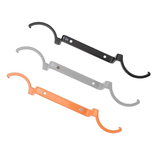 ZASCHMOY Vielseitiger 3 -teiliger Legierungs -Stahl Sperrschließungs Kit Zum Anziehen und Lockern von Locknüssen Magneter Leitungsschlüssel mit 1/2, 3/4, 1 Zoll Werkzeugen für den Effizienten von ZASCHMOY