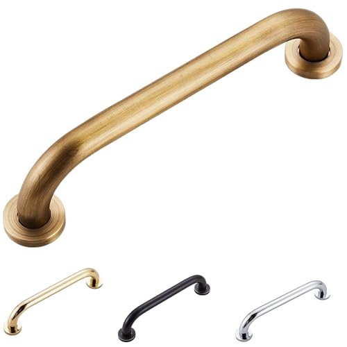 Haltegriff Rutschfest, Badezimmer Haltegriff Dusche Sicherheit, Haltegriff Metall, Badewannengriff, Rutschfester Haltegriff für Senioren und Kinde, Badezimmer, Duschbad(Brass,50cm) von ZASEZOD