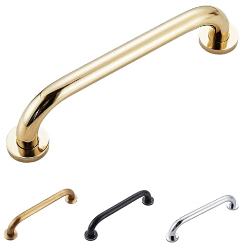 Haltegriff Rutschfest, Badezimmer Haltegriff Dusche Sicherheit, Haltegriff Metall, Badewannengriff, Rutschfester Haltegriff für Senioren und Kinde, Badezimmer, Duschbad(Gold,40cm) von ZASEZOD