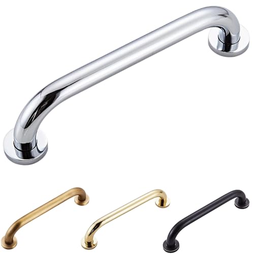 Haltegriff Rutschfest, Badezimmer Haltegriff Dusche Sicherheit, Haltegriff Metall, Badewannengriff, Rutschfester Haltegriff für Senioren und Kinde, Badezimmer, Duschbad(Silver,40cm) von ZASEZOD