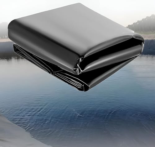 Teichfolie, HDPE Teichmembran, fischfreundliche Dichtungsfolie, UV-beständig, Teichplane für Gartenteiche, Schwimmteiche, Fischteiche, Teichwasserfall, Teichfolienunterlage(2mx4m(6.5ftx13.1ft)) von ZASEZOD