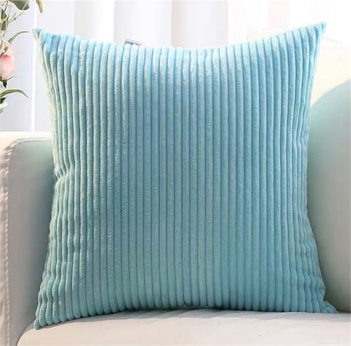 ZASEZOD 2er Set Kordsamt Kissenbezüge, Gestreifte Kissenhüllen für Sofakissen, Couchkissen, Zierkissen, dekorative Kissenbezüge für Sofa, Schlafzimmer, Wohnzimmer und Balkon(Blue A,65 x 65 cm (2pcs)) ZASEZOD 2er Set Kordsamt Kissenbezüge, Gestreifte Kissenhüllen für Sofakissen, Couchkissen, Zierkissen, dekorative Kissenbezüge für Sofa, Schlafzimmer, Wohnzimmer und Balkon(Blue A,65 x 65 cm (2pcs)) von ZASEZOD
