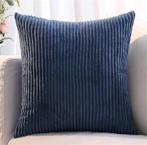 ZASEZOD 2er Set Kordsamt Kissenbezüge, Gestreifte Kissenhüllen für Sofakissen, Couchkissen, Zierkissen, dekorative Kissenbezüge für Sofa, Schlafzimmer, Wohnzimmer und Balkon(Blue B,75 x 75 cm (2pcs)) ZASEZOD 2er Set Kordsamt Kissenbezüge, Gestreifte Kissenhüllen für Sofakissen, Couchkissen, Zierkissen, dekorative Kissenbezüge für Sofa, Schlafzimmer, Wohnzimmer und Balkon(Blue B,75 x 75 cm (2pcs)) von ZASEZOD