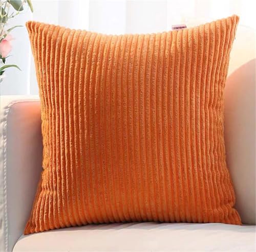ZASEZOD 2er Set Kordsamt Kissenbezüge, Gestreifte Kissenhüllen für Sofakissen, Couchkissen, Zierkissen, dekorative Kissenbezüge für Sofa, Schlafzimmer, Wohnzimmer und Balkon(Orange,80 x 80 cm (2pcs)) ZASEZOD 2er Set Kordsamt Kissenbezüge, Gestreifte Kissenhüllen für Sofakissen, Couchkissen, Zierkissen, dekorative Kissenbezüge für Sofa, Schlafzimmer, Wohnzimmer und Balkon(Orange,80 x 80 cm (2pcs)) von ZASEZOD