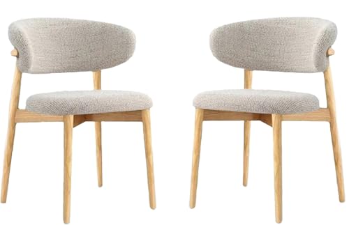ZASEZOD Esstisch Stuhl 2er Set, Baumwolle Und Leinen Küchenstuhl, Praktischer Stuhl, Stühle für Büro, Esszimmer, Wohnzimmer, mit Rückenlehne(Yellow Legs) von ZASEZOD