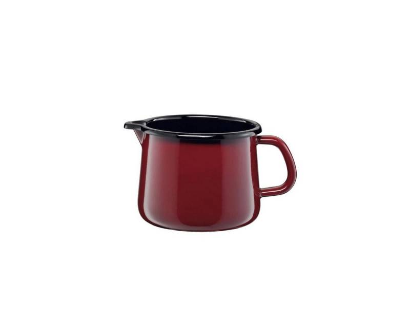 Riess Bratpfanne Riess Schnabeltopf Ø12cm 1 Liter Nouvelle Rosso extra stark Emaille, (Pfanne, Bratpfanne), Pfanne, Bratpfanne von ZASSENHAUS