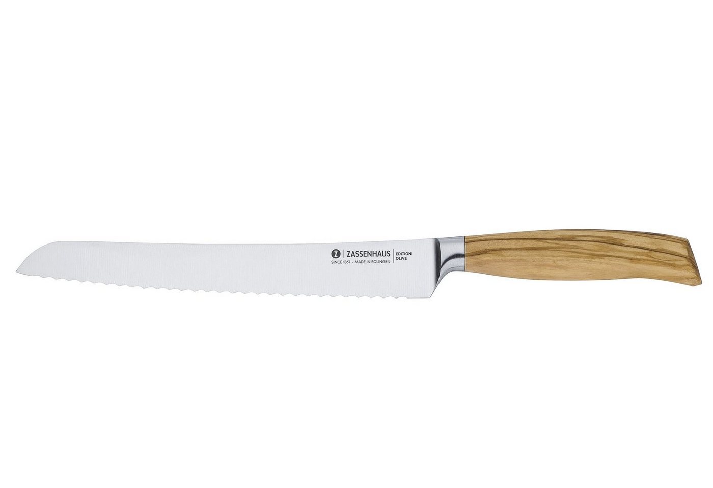 ZASSENHAUS Brotmesser Küchenmesser Kochmesser Brotmesser 22 cm Zassenhaus EDITION OLIVE von ZASSENHAUS