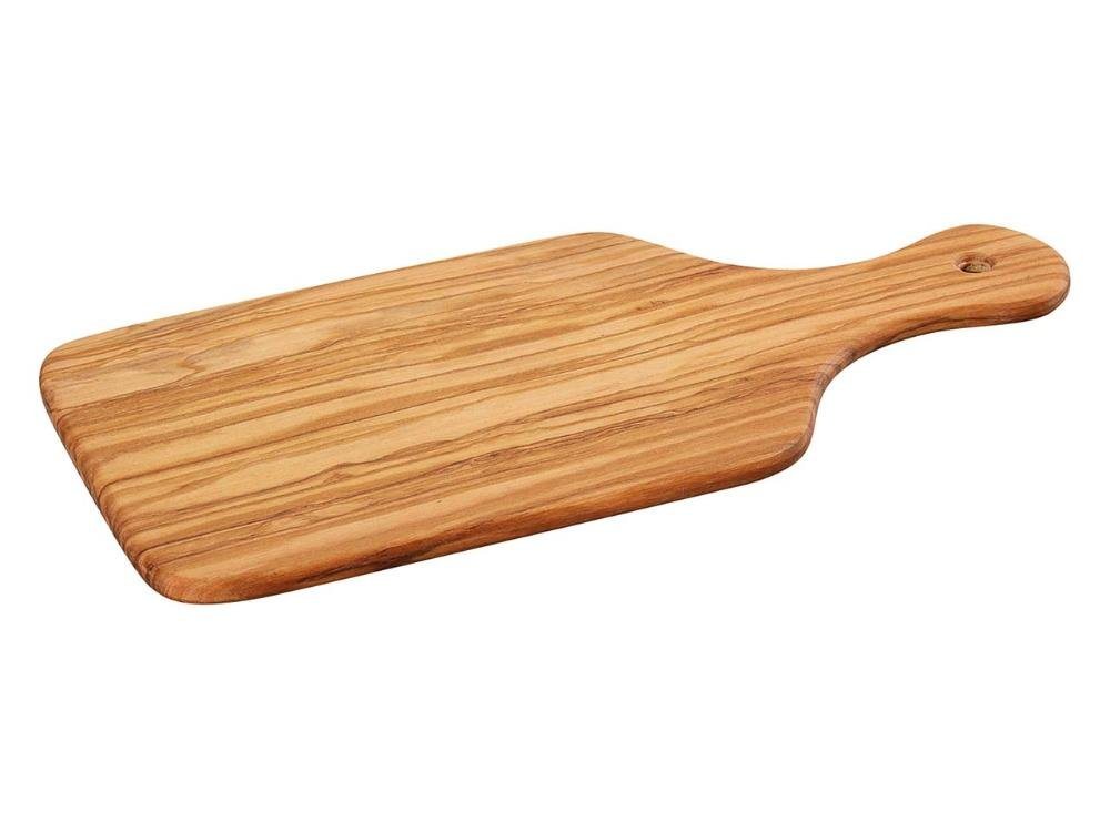 ZASSENHAUS Frühstücksbrett Zassenhaus Schneidebrett mit Griff aus Olivenholz, Holz von ZASSENHAUS