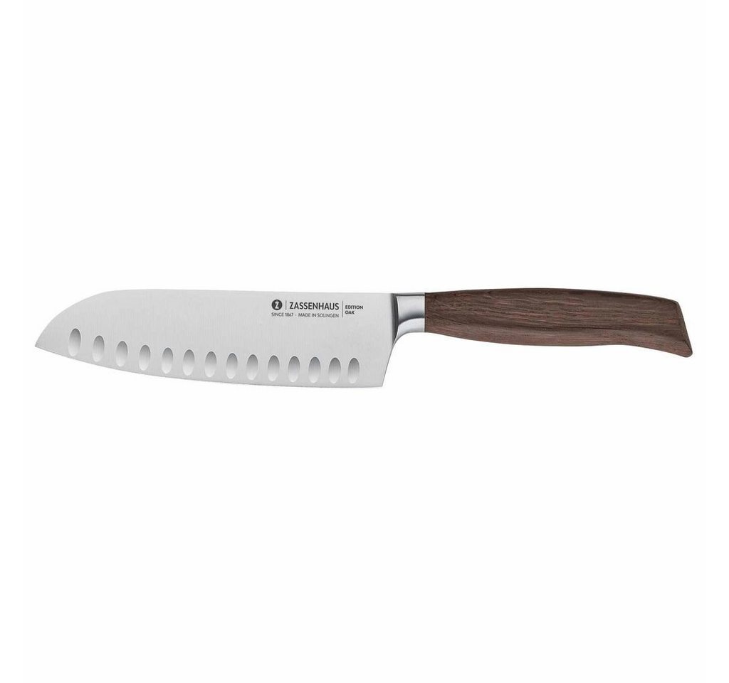 ZASSENHAUS Santokumesser, Edition Olive Santoku mit Kullenschliff 16 cm von ZASSENHAUS