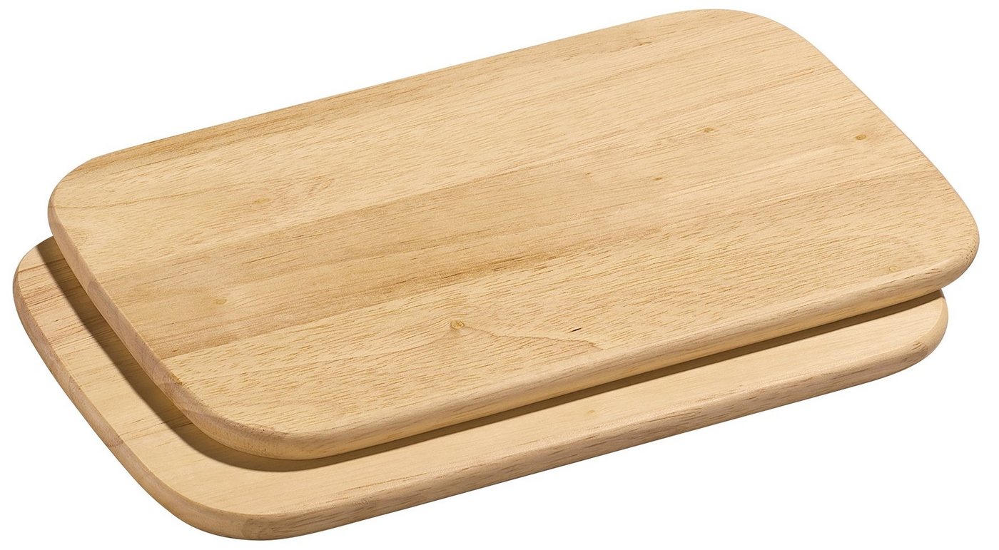 ZASSENHAUS Schneidebrett Frühstücksbretter hell 28 x 20 cm 2er Set, Akazienholz von ZASSENHAUS