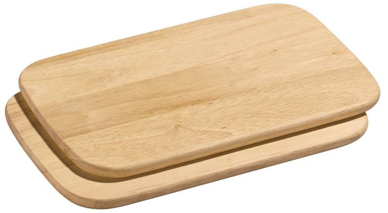 ZASSENHAUS Schneidebrett Frühstücksbretter hell 28 x 20 cm 2er Set, Akazienholz von ZASSENHAUS