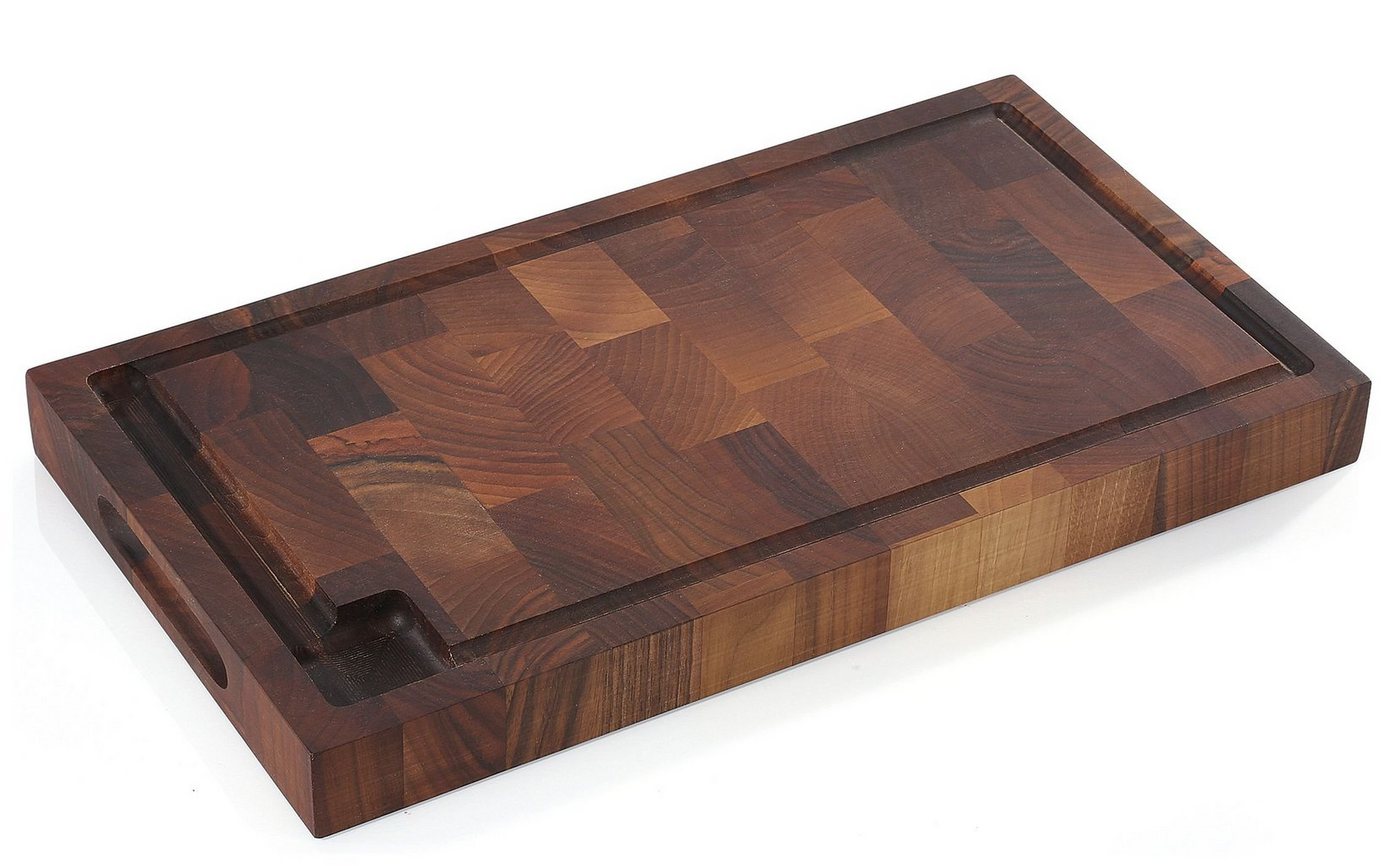 ZASSENHAUS Schneidebrett Hackblock Hackbrett Schneidebrett Küchenbrett Nussbaum 45×25cm von ZASSENHAUS