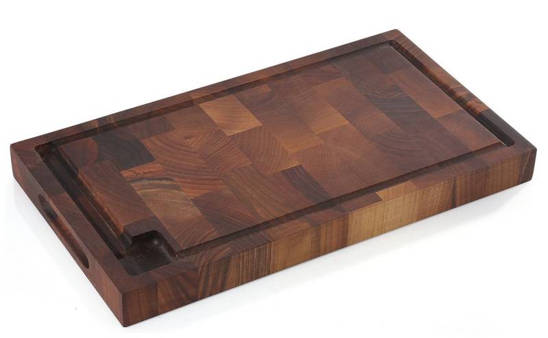 ZASSENHAUS Schneidebrett Hackblock Hackbrett Schneidebrett Küchenbrett Nussbaum 45×25cm von ZASSENHAUS