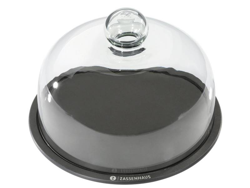 ZASSENHAUS Servierteller COMFORT PLUS Käseglocke mit Glasdeckel Ø 23 cm, Papierverbundstoff, (Käseglocke) von ZASSENHAUS