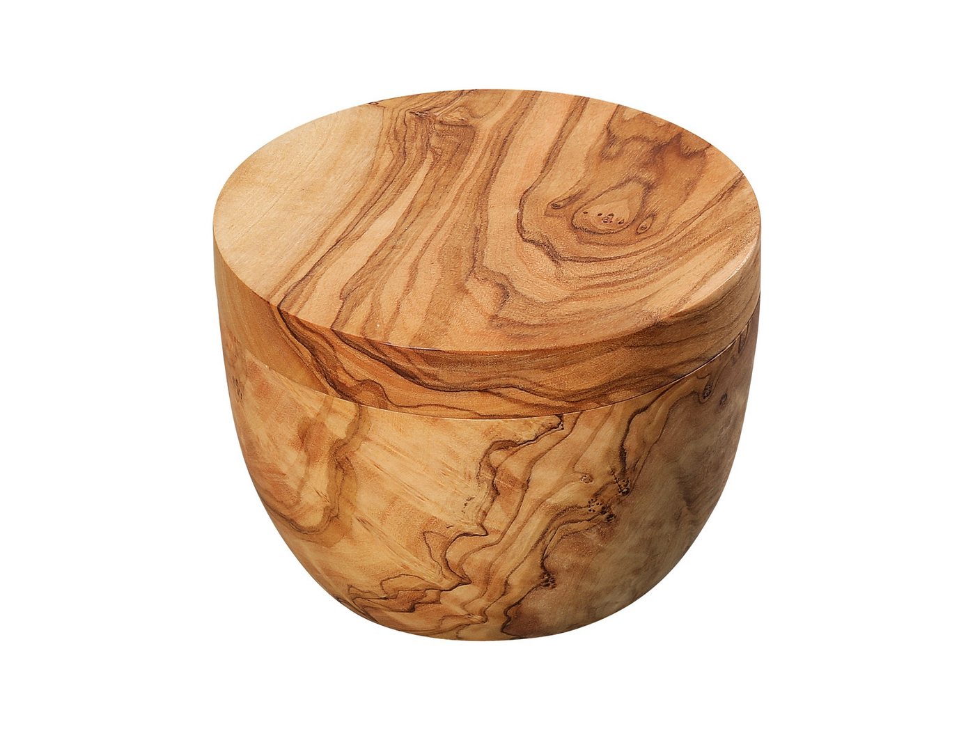 ZASSENHAUS Vorratsdose Salz-/Gewürztopf Olivenholz Ø 9,5 cm, Olivenholz von ZASSENHAUS