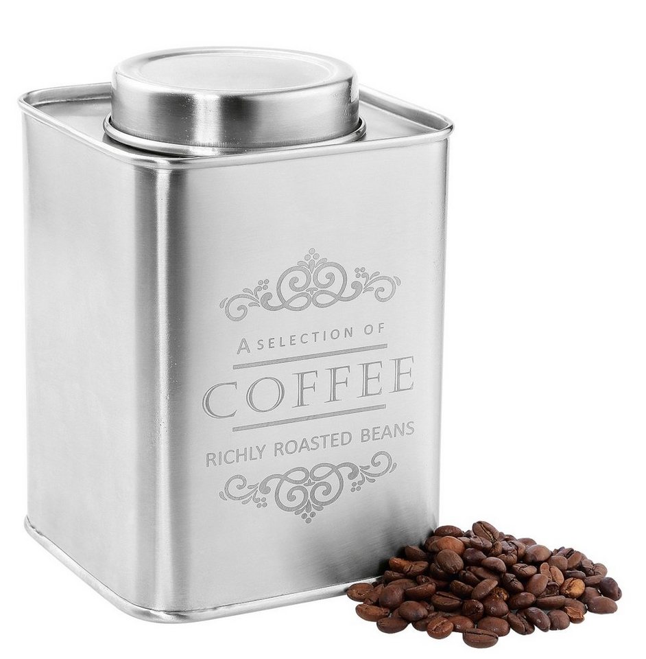 ZASSENHAUS Vorratsdose Vorratsdose Coffee Edelstahl 1000g, Edelstahl von ZASSENHAUS