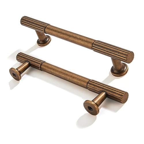 ZAUYX Schrankgriffe aus antikem Messing, 10,2 cm, robust, geeignet für Schubladen, Kommoden, Griffe, Küchen, Badezimmerschränke, 2 Stück ZAUYX Schrankgriffe aus antikem Messing, 10,2 cm, robust, geeignet für Schubladen, Kommoden, Griffe, Küchen, Badezimmerschränke, 2 Stück von ZAUYX