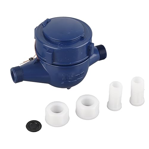 ZAWELIYO DN15 Garten-Wasserdurchflussmesser aus Kunststoff, Großer Messbereich, Einzelwasserdurchfluss-Nasstisch-Messwerkzeug für Klare Ablesung von ZAWELIYO