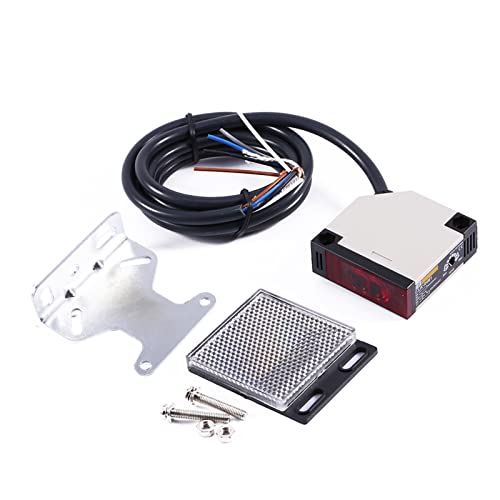 Photoelektrischer Sensor, AC 90-250 V 3 A E3JK R4M1 Sensor mit Spiegelreflexion Photoelektrisch, Multifunktion Photoelektrische Schaltsteuerung für den Innenbereich, Wandmontage von ZAWELIYO
