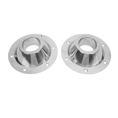 ZAWELIYO 2pcs RV -Tisch -Basishalterung, CRA -Aluminium -Sockel -Tisch -Basis -Flansch -Tisch und Bodenmontagebasis mit 6 Schrauben für RV -Tisch -Setup -Stallfundament von ZAWELIYO