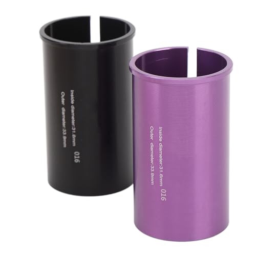 ZAWELIYO 2pcs Sitzpflegemittel Reduzier -Schimpfleger -STOPOST -Röhrchen -Adapter -Aluminium -Legierung für Mountainstraße mit CNC -Bearbeitungs -CD -Textur Variabler -Hülse (28.6-31,8 mm) von ZAWELIYO