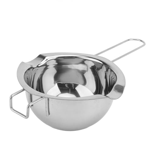 ZAWELIYO 304 Edelstahl Schokoladenschmelzschmelze 500 Ml Kessel Topf Zum Schmelzen von Schokoladen -Doppelspouts Schokoladenschmelze mit Vorderem Haken von ZAWELIYO
