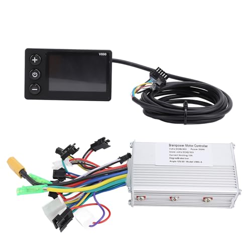 ZAWELIYO 48 V/60 V 350W Bürstenloser Controller & V890 LCD -Kit, IP65 E Bike Conversion Set mit Sinus -Wave Tech von ZAWELIYO