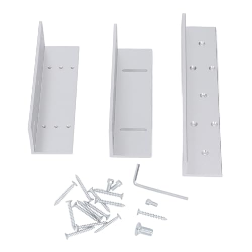 ZAWELIYO Elektrische Magnetschloss Z L -Klammer 600 Lbs Holding Kraft Aluminiumlegierung Elektromagnetisches Set mit Z- und L -Klammer für das Einzugssteuerungssystem für Einzelne Türen von ZAWELIYO