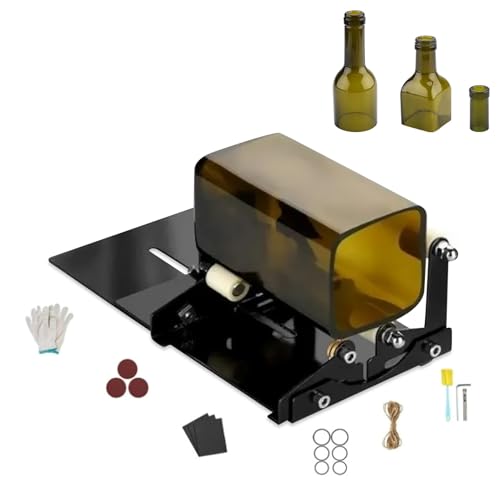 ZAWELIYO Glasflaschenschneider-Set, Glasschneider für Flaschen Glasschneideöl, Edelstahl Bottle Cutter DIY Werkzeug zum Schneiden von runden Flaschen und Flaschenhals ZAWELIYO Glasflaschenschneider-Set, Glasschneider für Flaschen Glasschneideöl, Edelstahl Bottle Cutter DIY Werkzeug zum Schneiden von runden Flaschen und Flaschenhals von ZAWELIYO