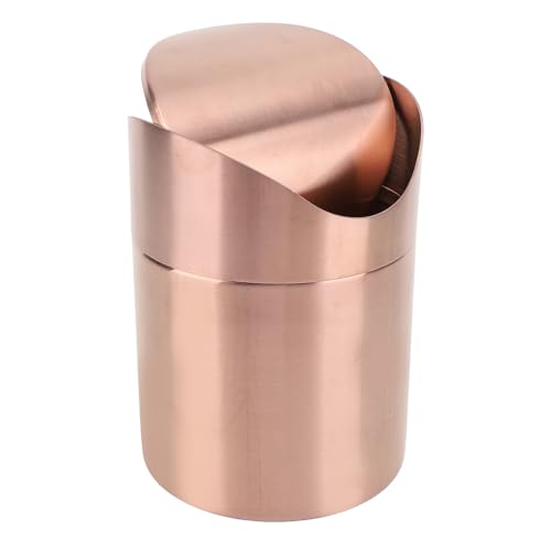 ZAWELIYO Mini -Schreibtischmüll Kann Kleiner Tischmüll Müllbehälter 304 Edelstahl -Arbeitsplatte Mülleimer mit Schwungdeckel für Büro Heimat Badezimmer ZAWELIYO Mini -Schreibtischmüll Kann Kleiner Tischmüll Müllbehälter 304 Edelstahl -Arbeitsplatte Mülleimer mit Schwungdeckel für Büro Heimat Badezimmer von ZAWELIYO