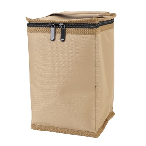 ZAWELIYO Oxford Stoff Kraftstoffzylinderbeutel Oxford Stoffgaskanister Aufbewahrungstasche Dicker Wasserstaub -Proof für Camping Bierflaschen Außenausrüstung (Khaki) von ZAWELIYO